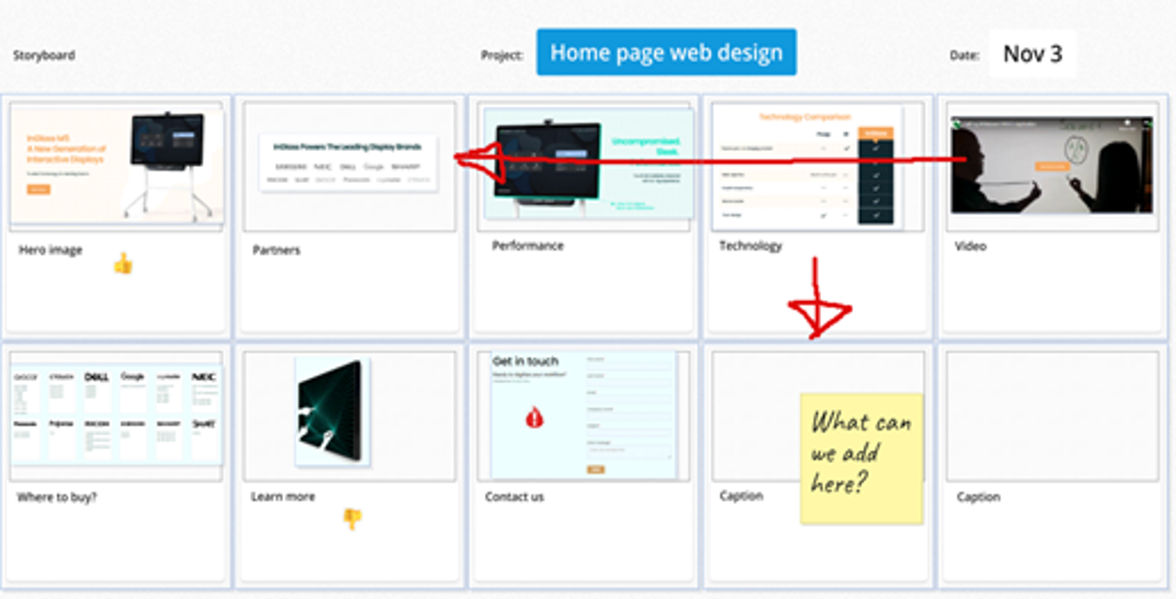 Edit your storyboard collaborative whiteboard